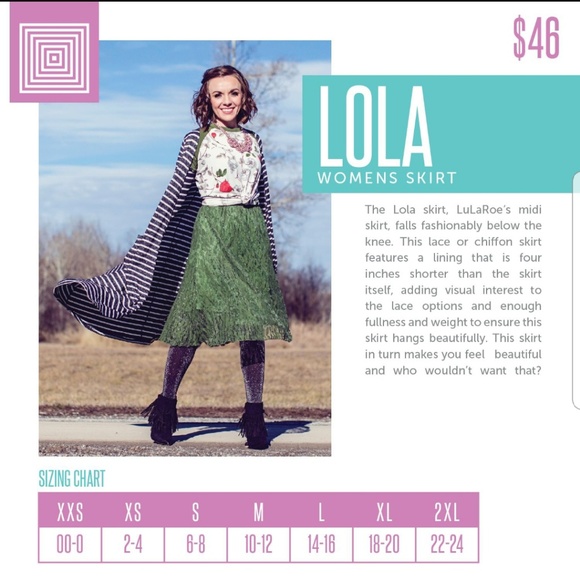 Lularoe Lola Skirt - Picture 6 of 6